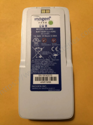 Inogen One G4 BA-400 Rechargeable Lithium Ion Battery Single Cell 14.54V 3.5Ah 50.9Wh