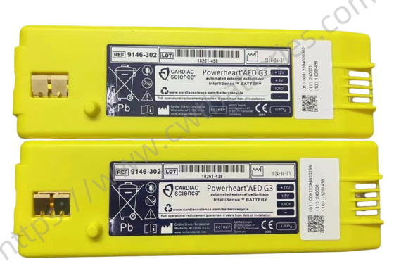Cardiac Science 9146-302 Battery Replacement for Powerheart AED G3 Automated External Defibrillator
