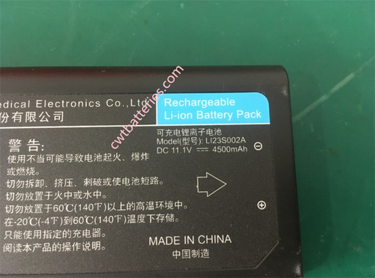 মিন্ড্রেই LI23S002A 11.1V 4500mAh ব্যবহৃত ব্যাটারি T5 T6 T8 মনিটরের জন্য