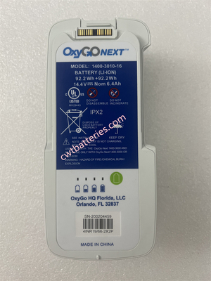 Batería médica OxyGo NEXT 14.4V 6.4Ah Modelo 1400-3010-16
