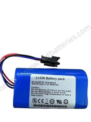 7.2V 2600mAh Li-ion Battery for Medcaptain MP-60 Syringe Pump