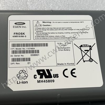 Siemens Acuson P500 Ultrasound Machine Rechargeable Lithium Ion Battery 14.8V 6.15Ah 91Wh with 90 Days Warranty